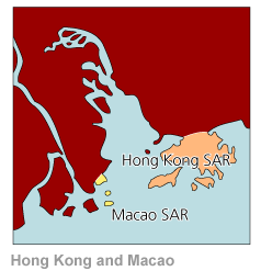 Map image - map of Hong Kong and Macao Map image - map of Hong Kong and Macao