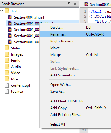 Rename Chapters Rename Chapters