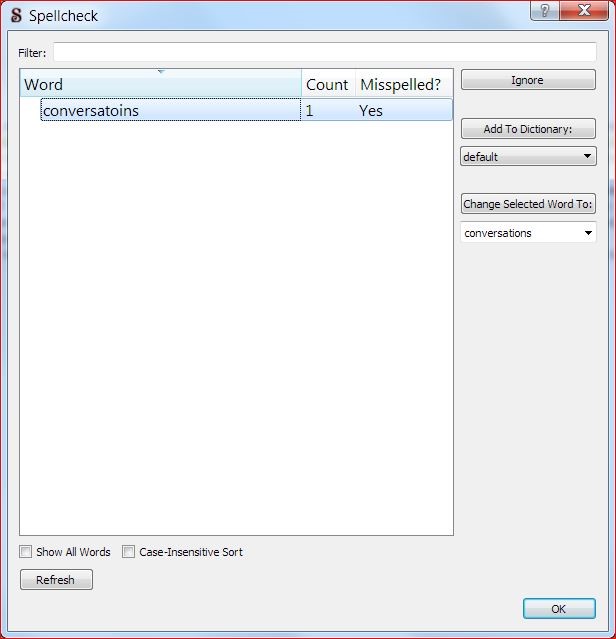 Using Spellcheck Using Spellcheck