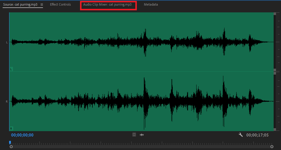 Audio editing options in the Source Monitor in Premiere Pro Audio editing options in the Source Monitor in Premiere Pro