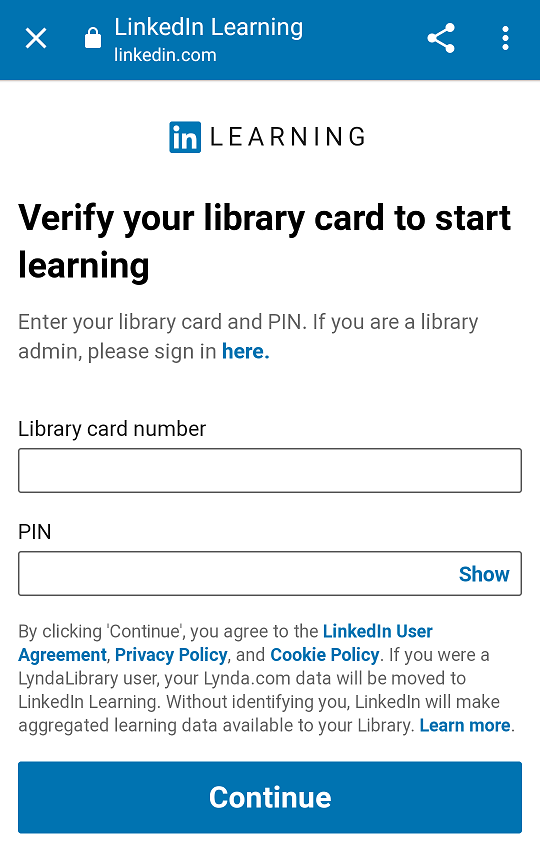 Screenshot of Step 4 of the LinkedIn Learning app setup process.