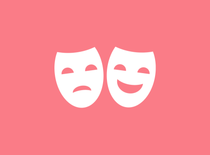 Drama collection masks icon Grahpic icon for drama collection