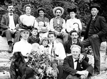 Family and friends on Dominion Day, VPL #7236, July 1, 1905, Philip Timms.