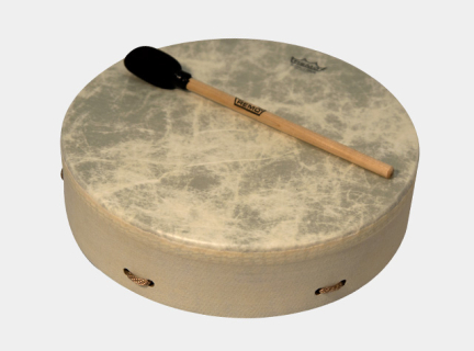 Image of a tan coloured frame drum Image of a tan coloured frame drum