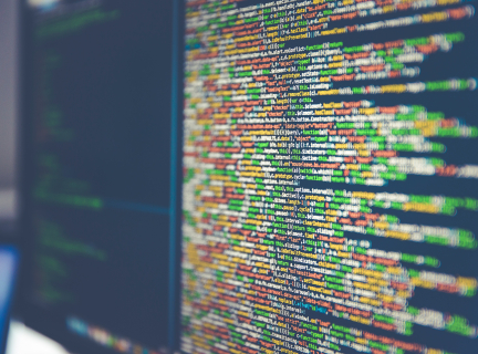 Photo of webcode on computer 